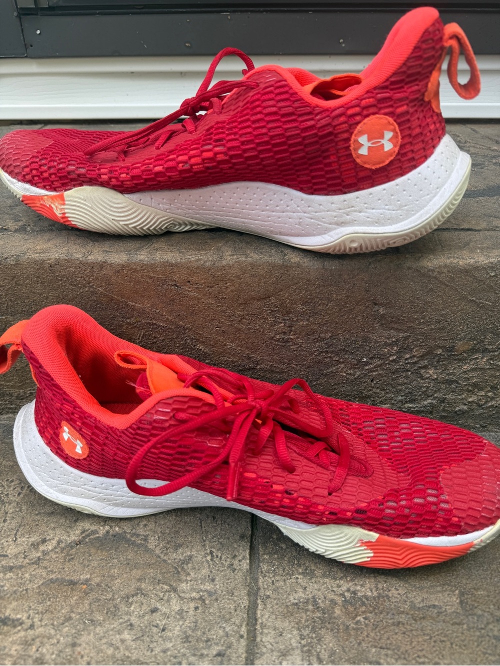 Under Armour Spawn 3 basketball shoes red size 15
